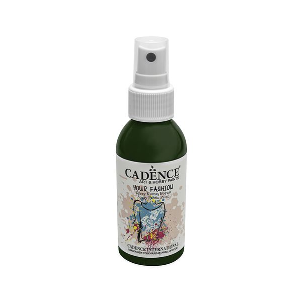 Textilná farba v spreji Cadence, tm. zelená,100ml