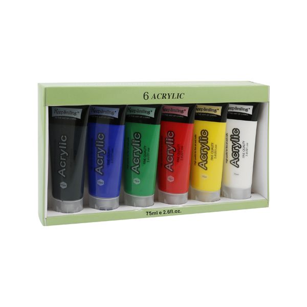 Farby akrylové 6 ks x 75 ml