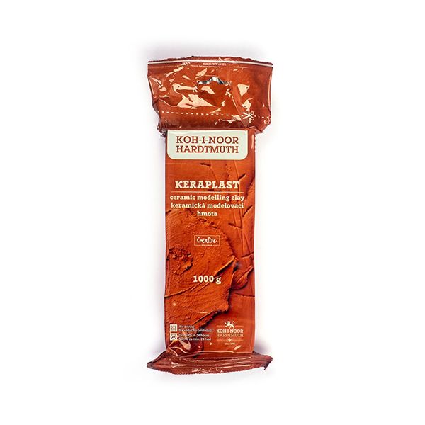 Modelovacia hmota KOH-I-NOOR KERAPLAST výtvarná 1000g , teracota