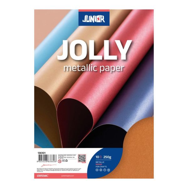 Dekoračný papier A4 Metalic medený 250 g, sada 10 ks