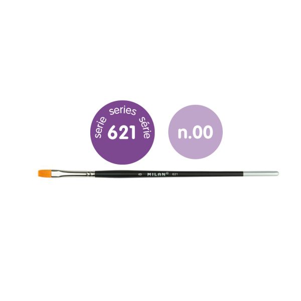 Štetec plochý MILAN č. 00 - 621 Premium Synthetic