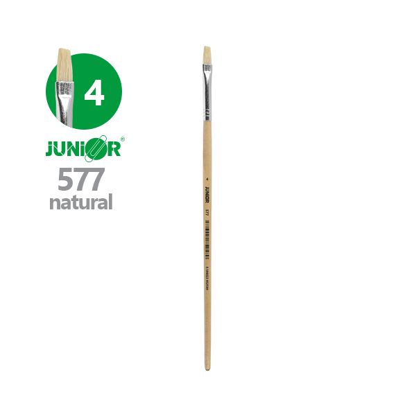 Štetec plochý JUNIOR č. 4" 577 Natural