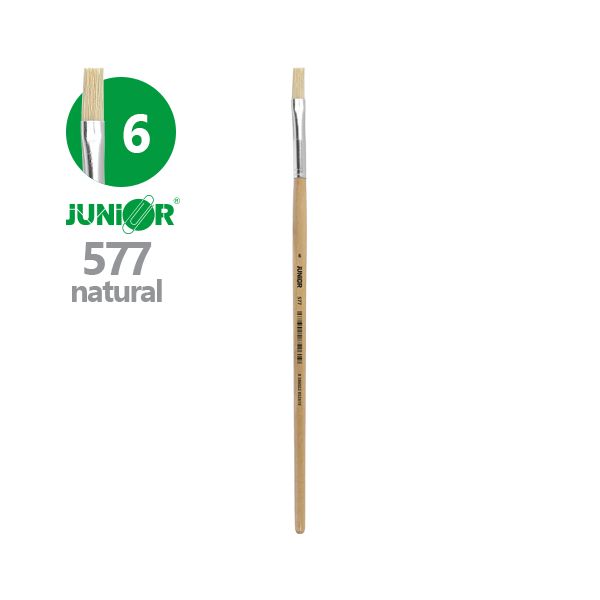 Štetec plochý JUNIOR č. 6" 577 Natural