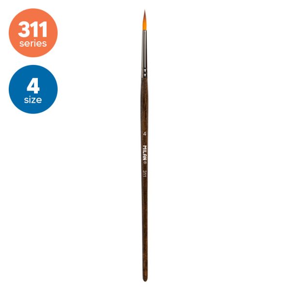 Štetec guľatý MILAN č. 4  - 311