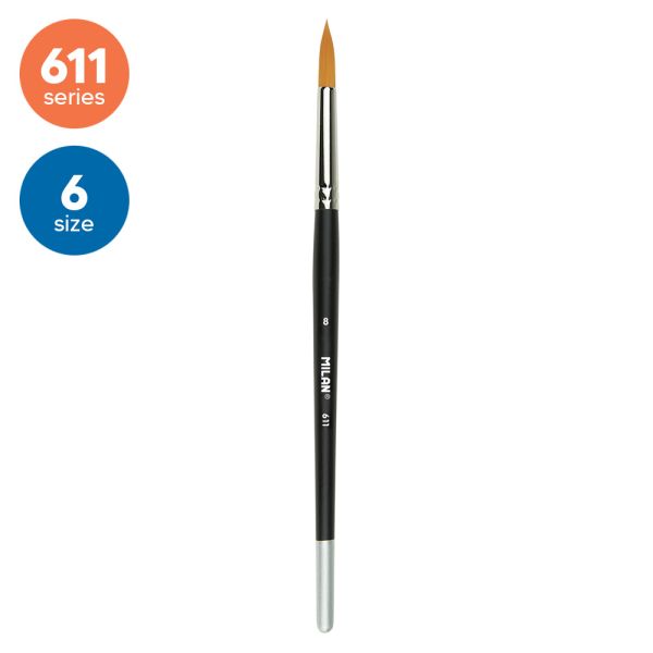 Štetec plochý MILAN č. 6 - 611 Premium Synthetic