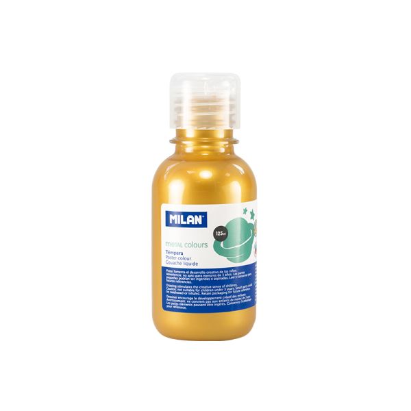 Farba temperová MILAN 125ml metalická zlatá