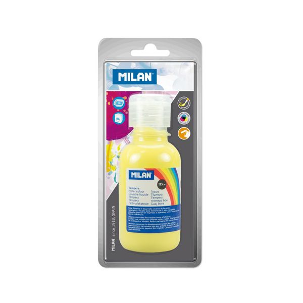 Temperová farba MILAN 125 ml žltá - blister