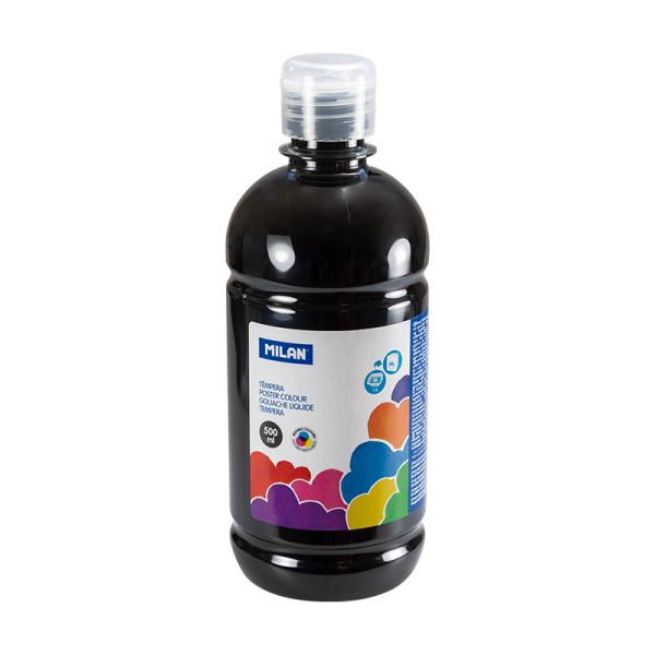 Farba temperová MILAN 500ml čierna