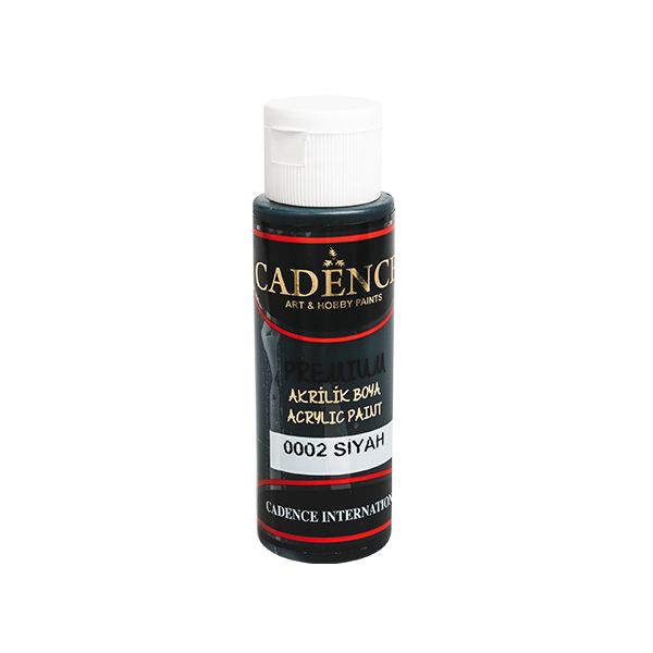 Akrylová farba CADENCE Premium, čierna, 70 ml