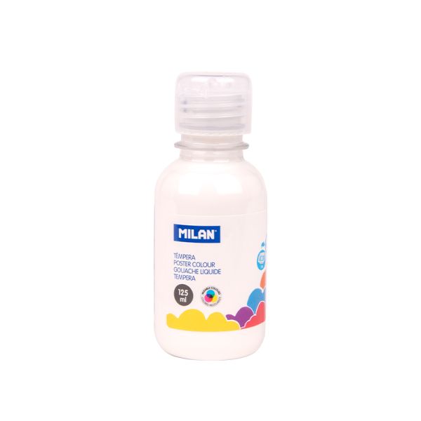 Farba temperová MILAN 125 ml biela