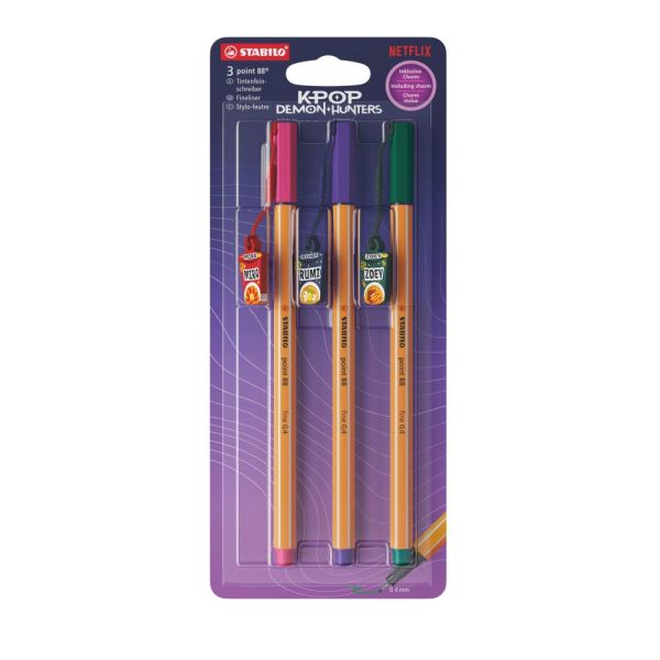 Jemný liner STABILO point 88 HUNTRIX (blister 3 ks)