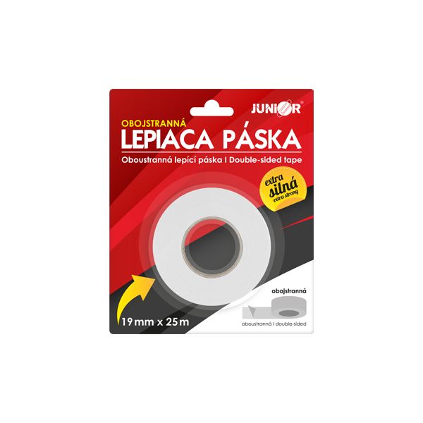 Lepiaca páska obojstranná JUNIOR 19 mm x 25 m