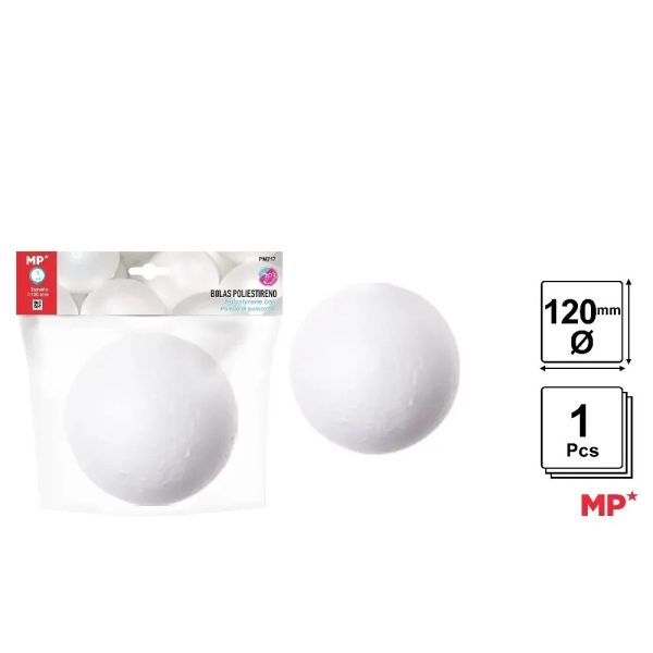 Guľa - polystyrénová 12 cm /1 ks