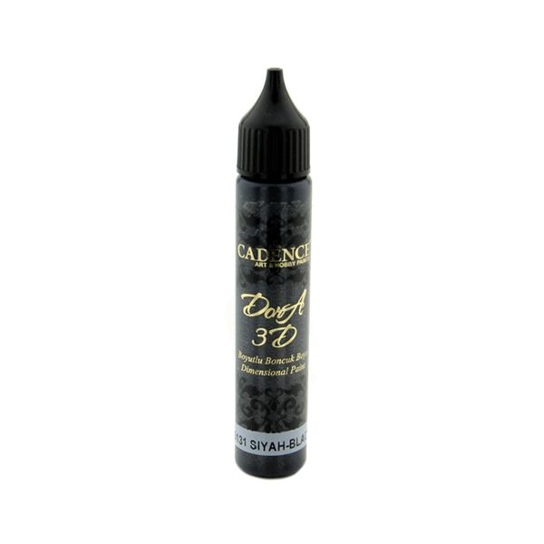 Metalická kontúra CADENCE, čierna, 25 ml