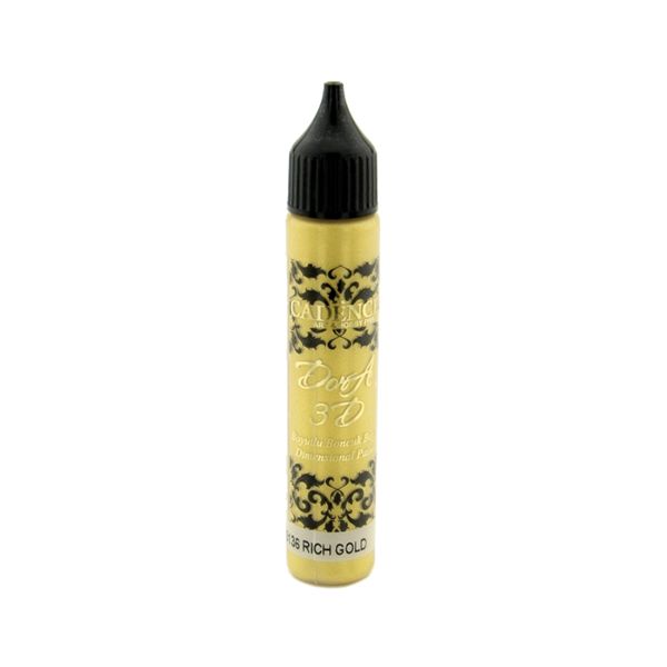 Metalická kontúra CADENCE, sýta zlatá, 25 ml