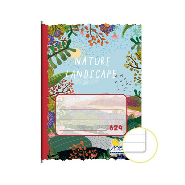 Zošit A6, 20 listový - linajkový 624 Landscape