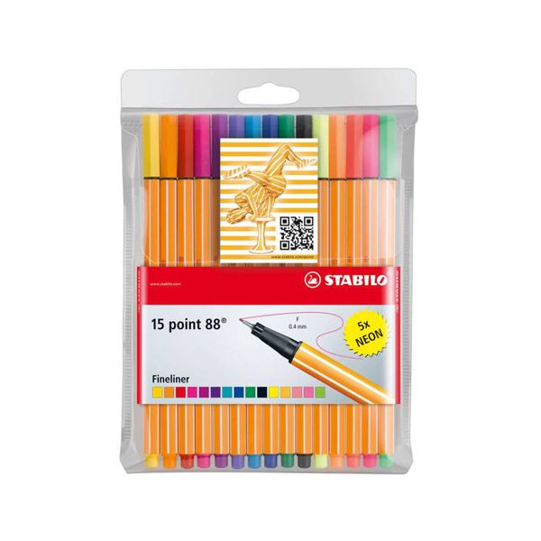 Sada linerov STABILO point 88/10+5neon 