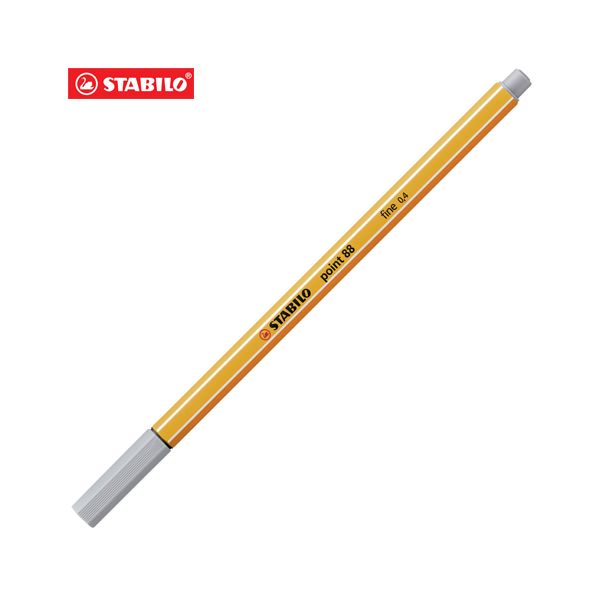 Liner STABILO point 88 stredne sivý 