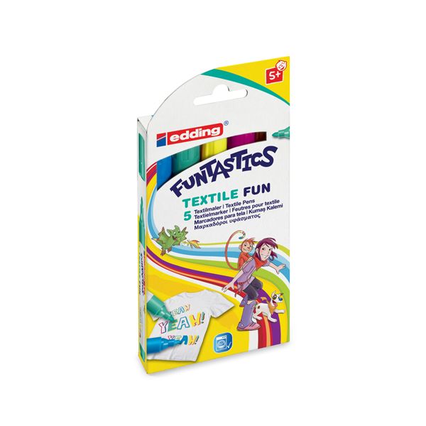 Popisovač na textil edding 17 FUNTASTICS textile fun 5f 