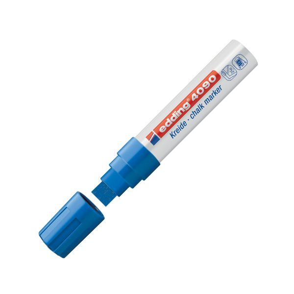 Kriedový popisovač edding 4090 modrý