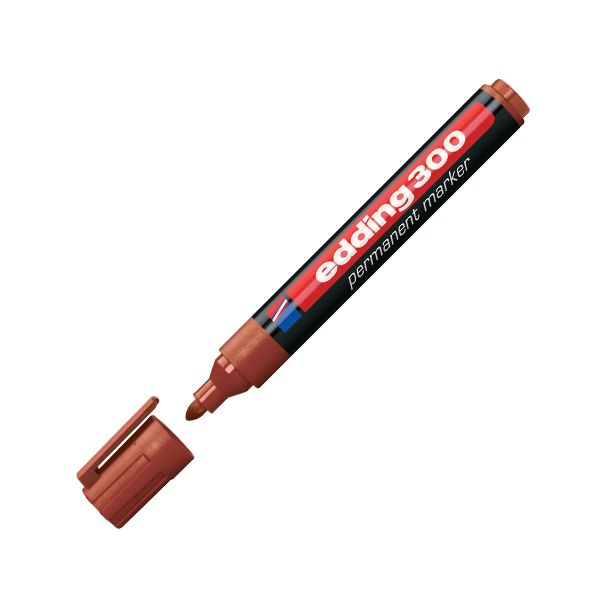 Permanentný popisovač edding 300 hnedý 