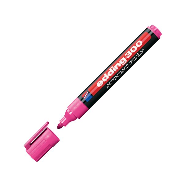 Permanentný popisovač edding 300 ružový 