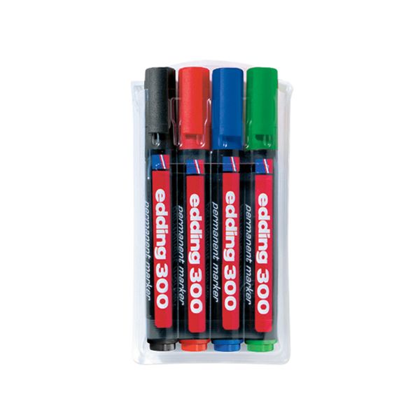 Sada permanentných popisovačov edding 300/4S 