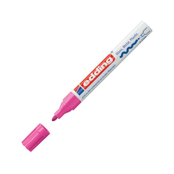 Lakový popisovač edding 750 ružový 