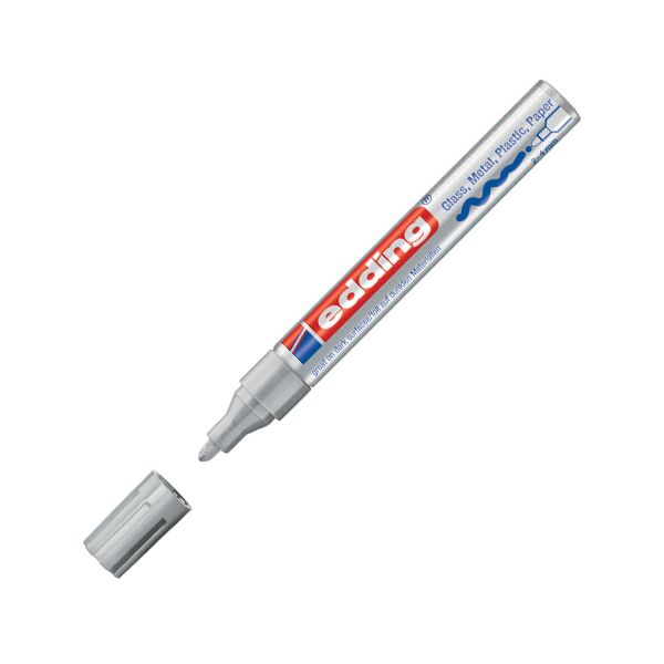 Lakový popisovač edding 750 strieborný 