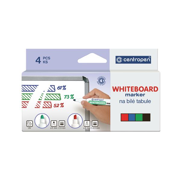 Sada popisovačov na tabule Centropen 8559/4S 