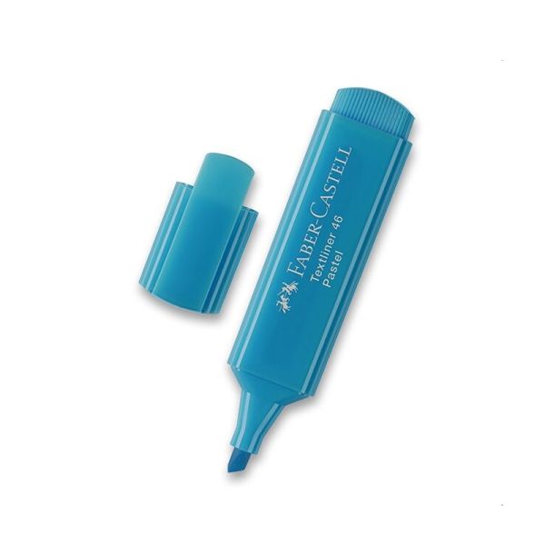 Zvýrazňovač Faber-Castell 1546 Pastel - tyrkysový