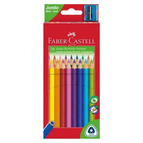 Farbičky Faber Castell Junior grip, 20 ks 