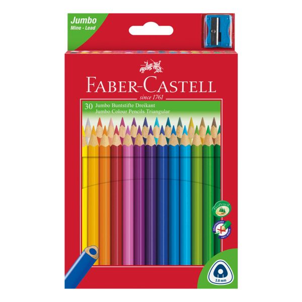 Farbičky Faber Castell Junior grip, 30 ks 