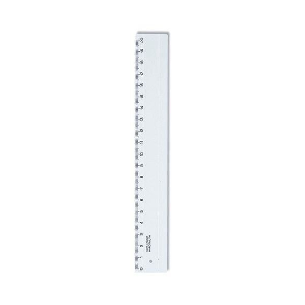 Pravítko, plastové, 20 cm