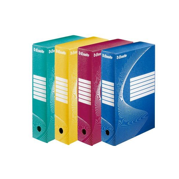 Archívny box Esselte 100mm zelený/biely 