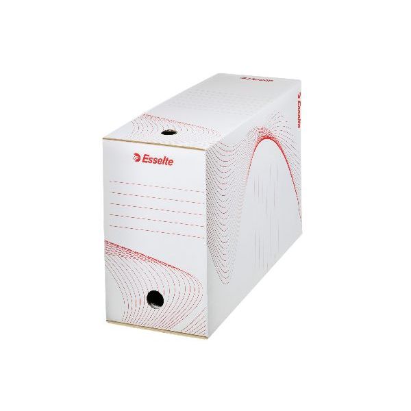 Archívny box Esselte 150mm biely/červený 