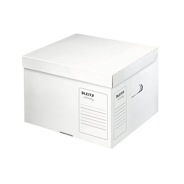 Archívna krabica Leitz Infinity s vekom veľkosť M biela 350x265x320 mm 