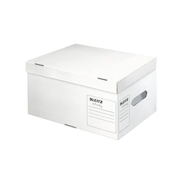Archívna krabica Leitz Infinity s vekom veľkosť A4 biela 355x190x255 mm 