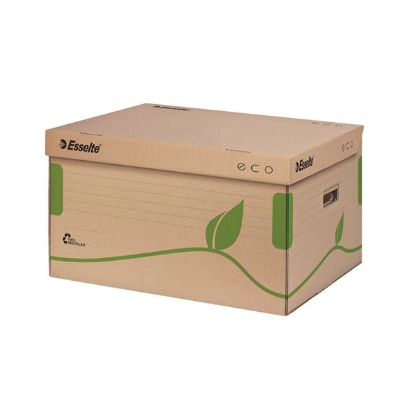 Archívna krabica s vekom Esselte ECO hnedá 345x242x439 mm 