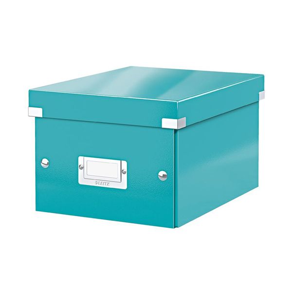 Malá krabica Click & Store ľadovo modrá 