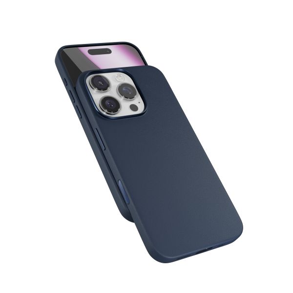 Epico Mag+ kožený kryt iPhone 16 Pro Max - modrá 91110131600001
