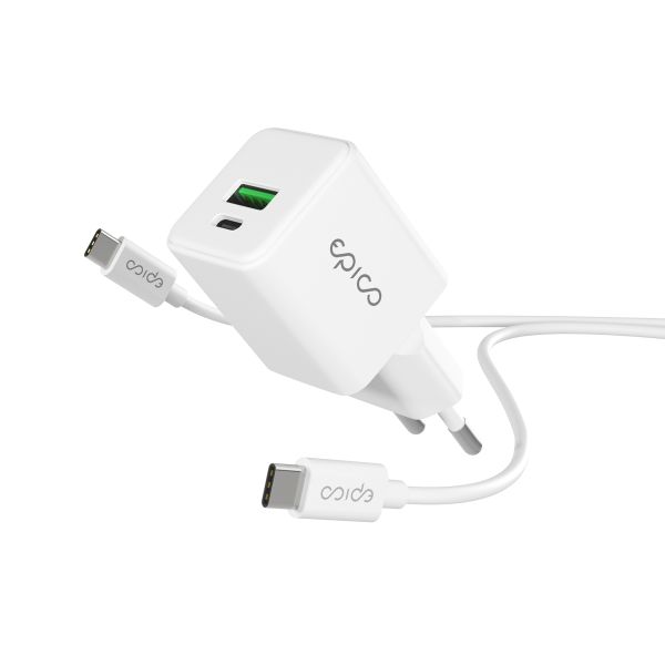 Epico GaN 20W adaptér EA20 s 1,2 m USB-C káblom 9915101100197