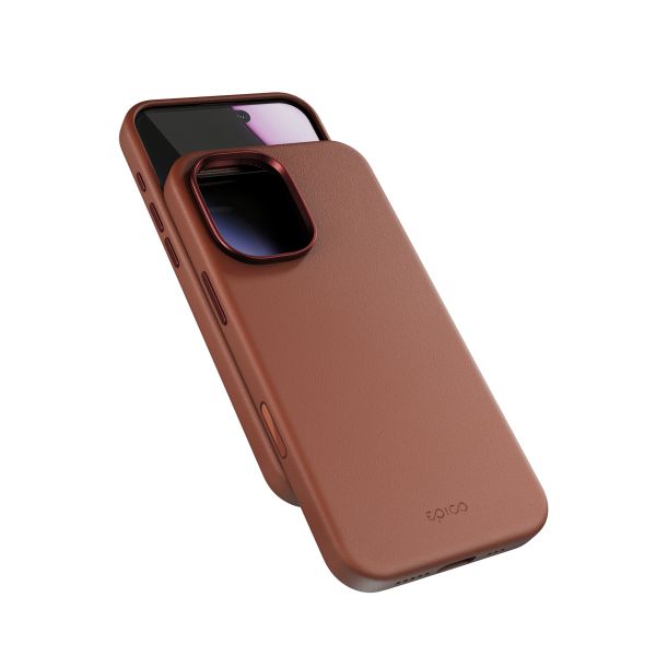 Epico Leather Mag+ Case iPhone 17 - hnedá 93910131700001