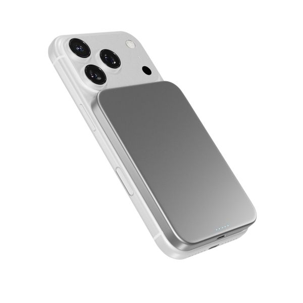 Epico Qi2 5000mAh Alu Mag+ PowerBanka EM51 - striebra 9915112100097