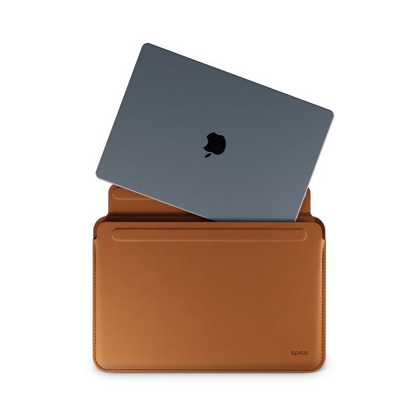 Epico Leather Sleeve MacBook Pro 13,3"/Air 13,6" - hnedá 9911141300033