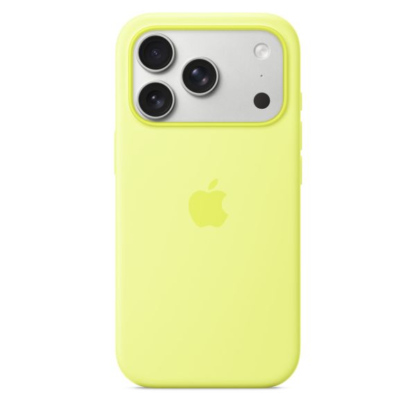 iPhone 17 Pre Silicone Case with MS – Neon Yellow MGFF4ZM/A