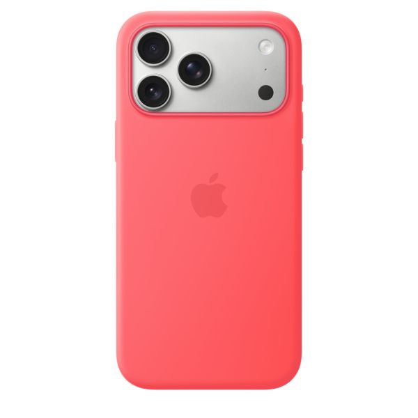 iPhone 17 Pre Max Silicone Case with MS – Br.Guava MHW64ZM/A