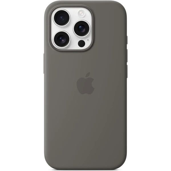 iPhone 16 Pre Max Silicone Case with MS - Stone Gr MYYV3ZM/A