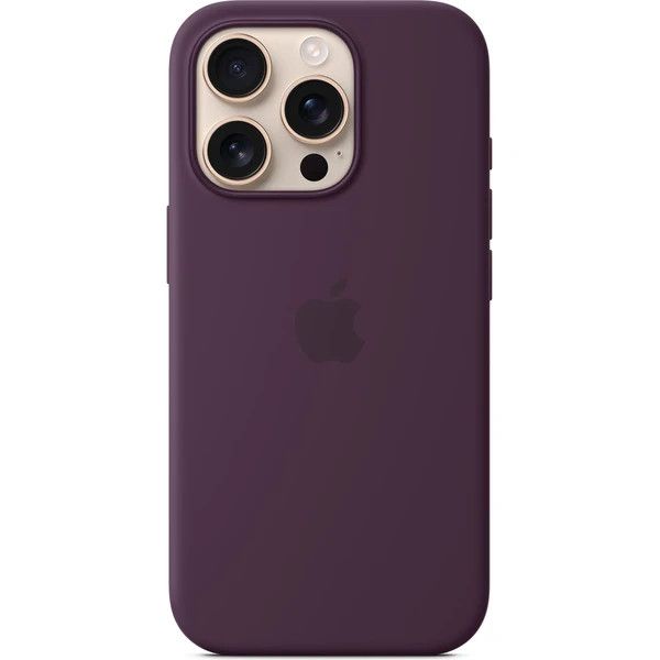 iPhone 16 Pre Max Silicone Case with MS - Plum MYYW3ZM/A