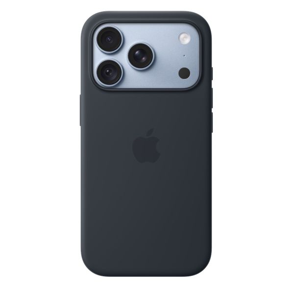 iPhone 18 Pre Silicone Case with MS - Navy Blue